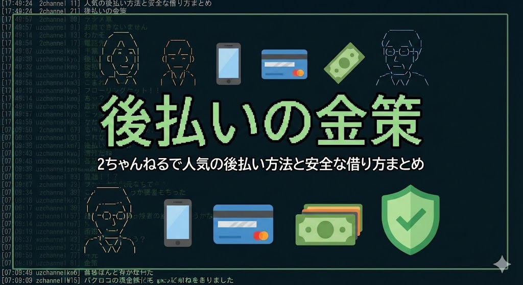 後払いの金策2ちゃんねるで人気の後払い方法と安全な借り方まとめ