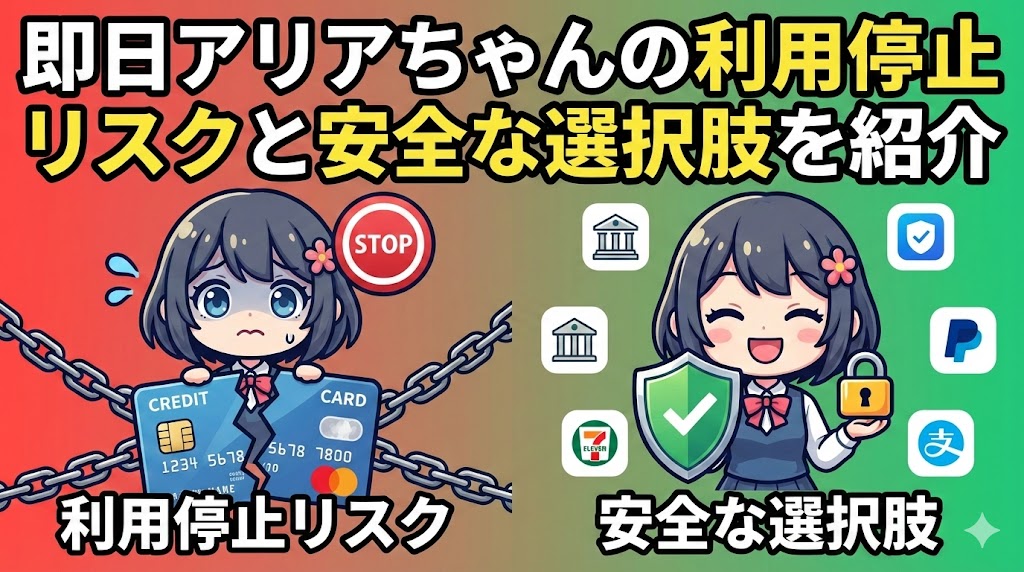 即日アリアちゃんの利用停止リスクと安全な選択肢を紹介