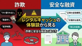 レンタルキャッシュの体験談から見る詐欺と安全な融資の選び方