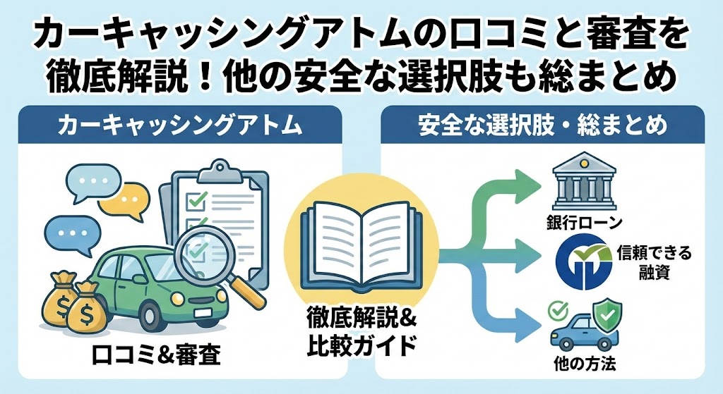 カーキャッシングアトムの口コミと審査を徹底解説！他の安全な選択肢も総まとめ