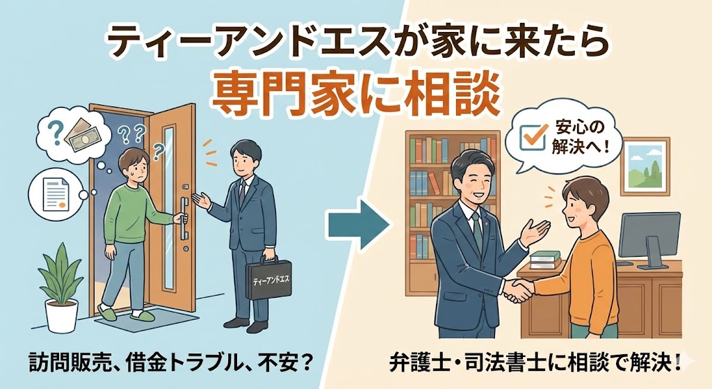 ティーアンドエスが家に来たら専門家に相談