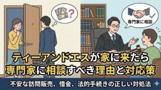 ティーアンドエスが家に来たら専門家に相談すべき理由と対応策