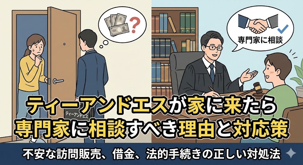 ティーアンドエスが家に来たら専門家に相談すべき理由と対応策