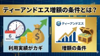 ティーアンドエスの増額の条件とは？半年以上の利用実績がカギ