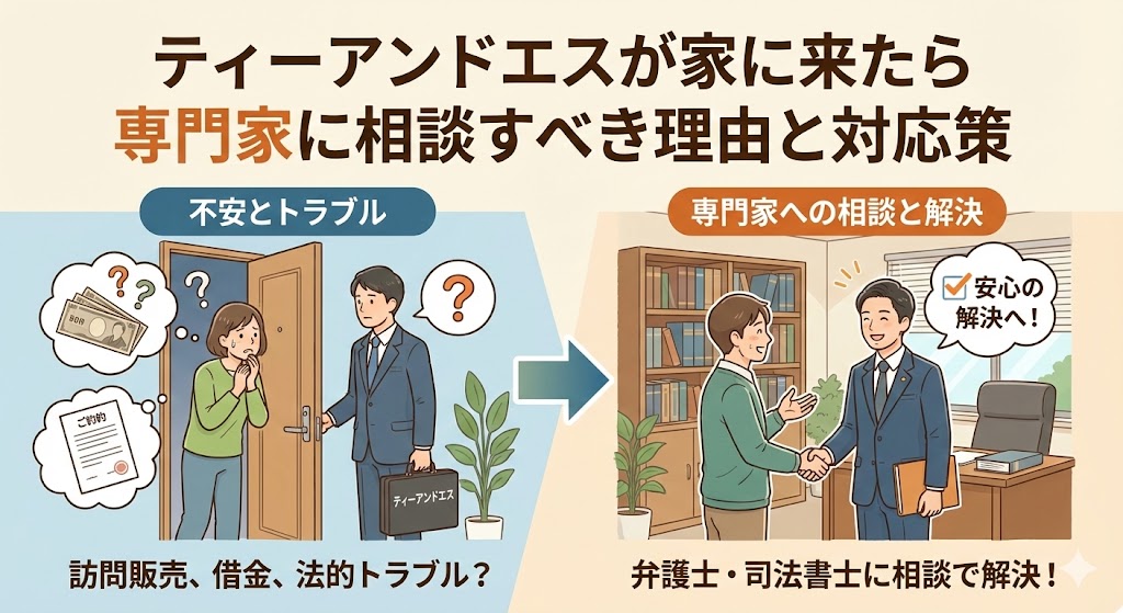 ティーアンドエスが家に来たら専門家に相談すべき理由と対応策2