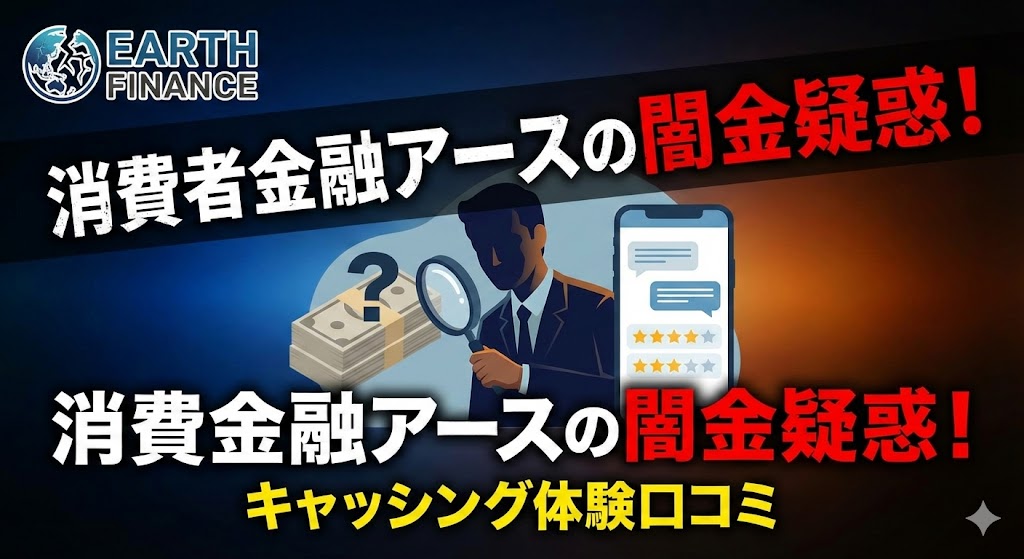 消費者金融アースの闇金疑惑！キャッシング体験口コミ