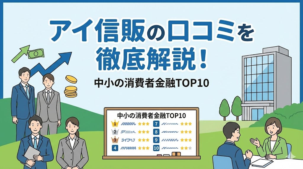 アイ信販の口コミ徹底解説!中小の消費者金融TOP10
