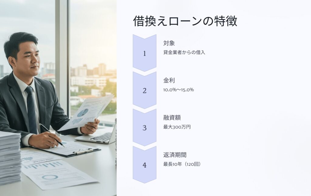 グットファイナンスの貸金業法に基づく借換えローンの詳細