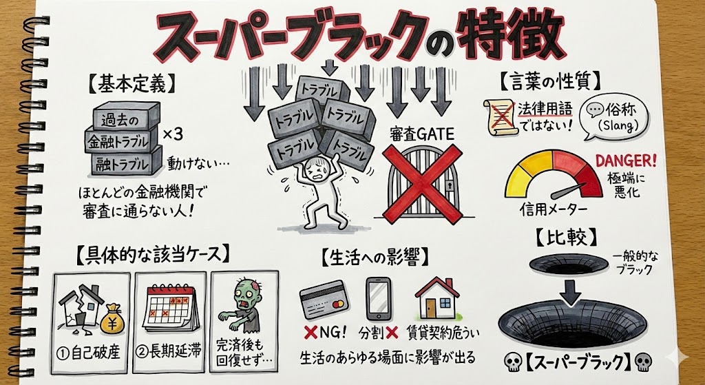 スーパーブラック（融資NG）の特徴