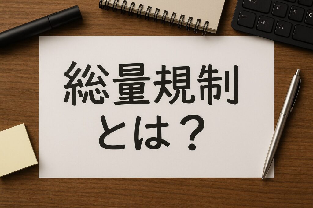 総量規制とは?