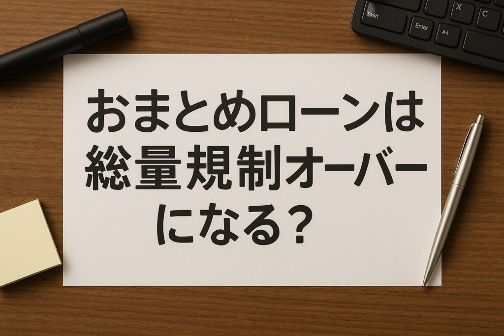 おまとめローンは総量規制オーバーになる?