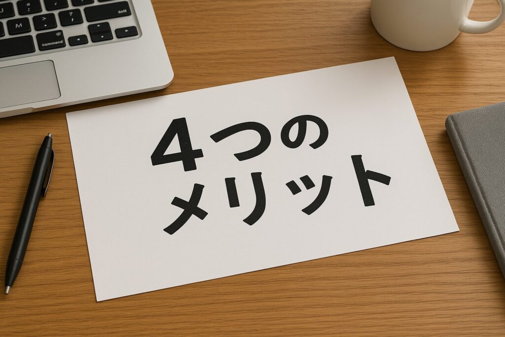 融資コンサルを依頼する4つのメリット