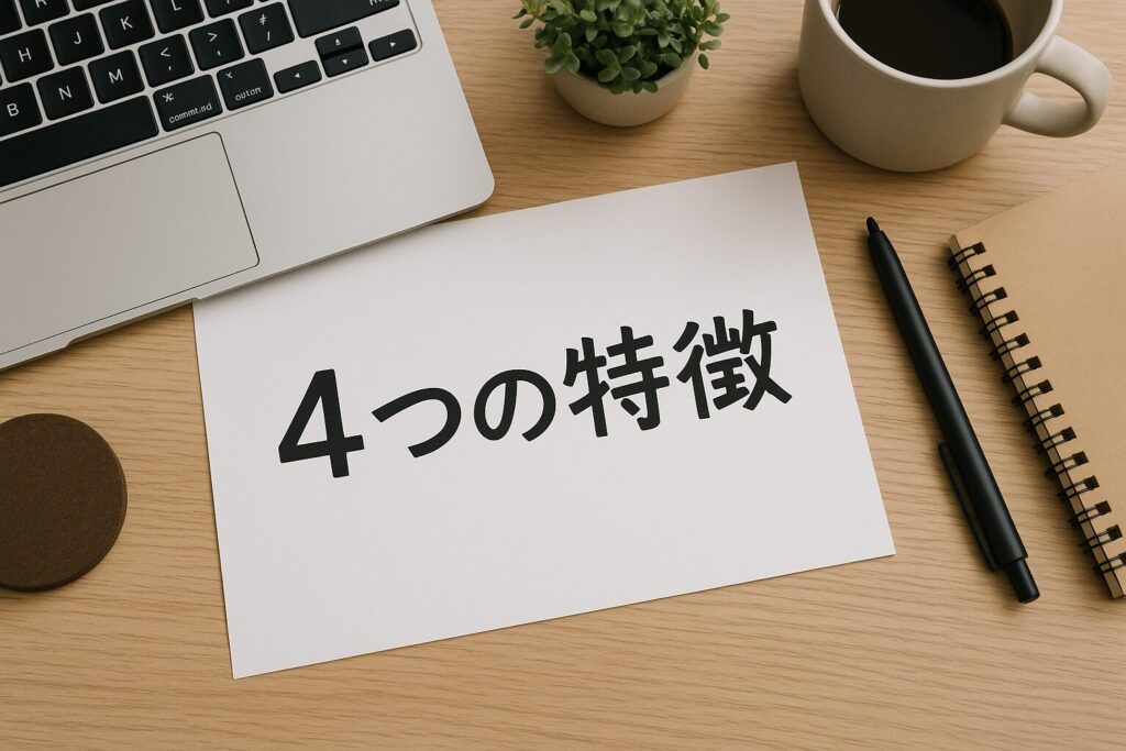 ベルーナノーティスの4つの特徴