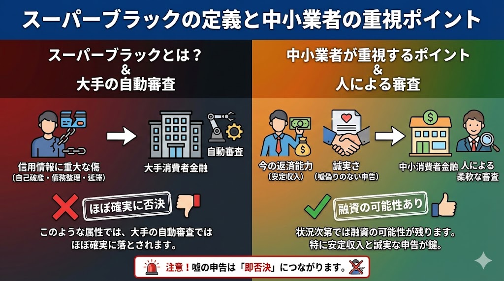 「スーパーブラック」の定義と、中小業者が重視するポイント
