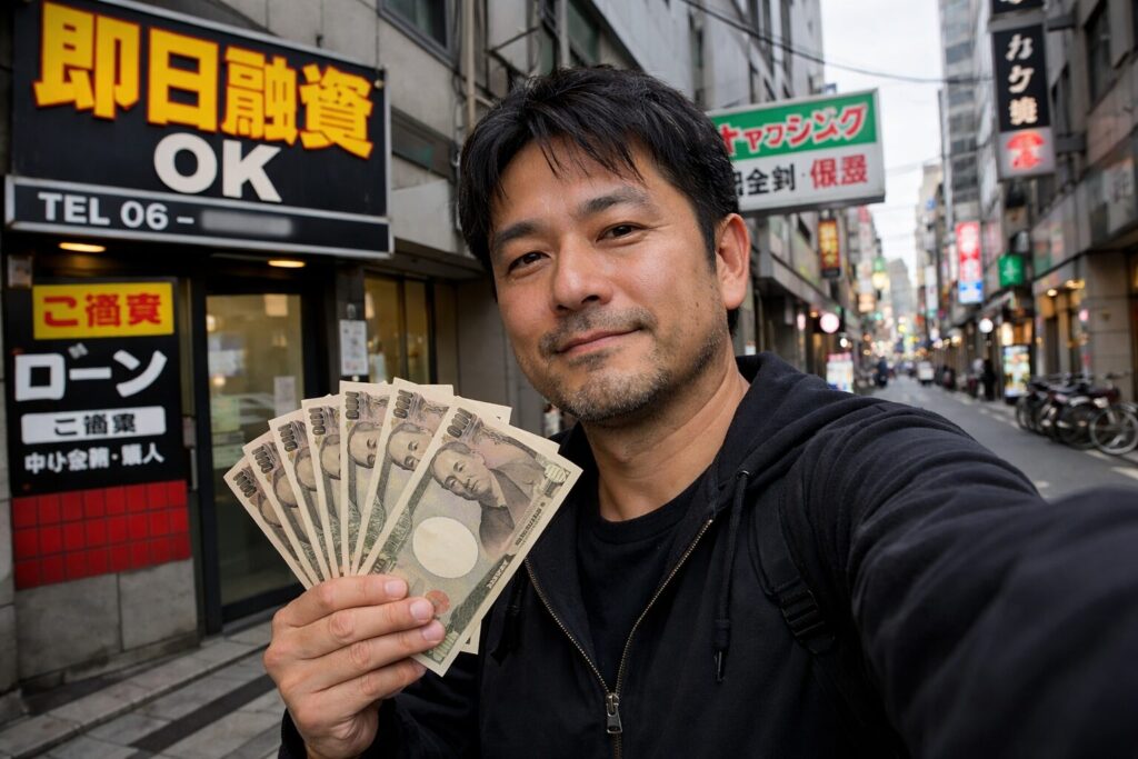 スーパーブラックの男性42歳が大阪の審査の甘い街金で10万円借りれた体験談