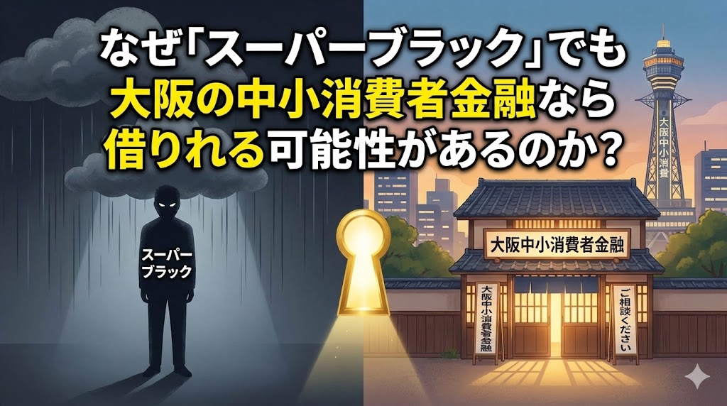 なぜ「スーパーブラック」でも大阪の中小消費者金融なら借りれる可能性があるのか？