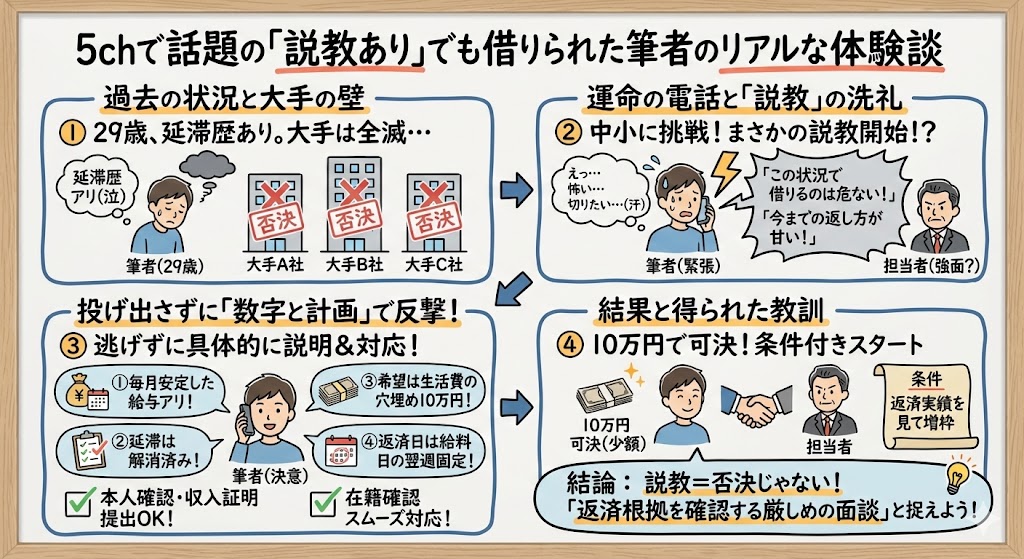 5chで話題の「説教あり」でも借りられた筆者のリアルな体験談