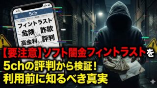 【要注意】ソフト闇金フィントラストを5chの評判から検証！利用前に知るべき真実