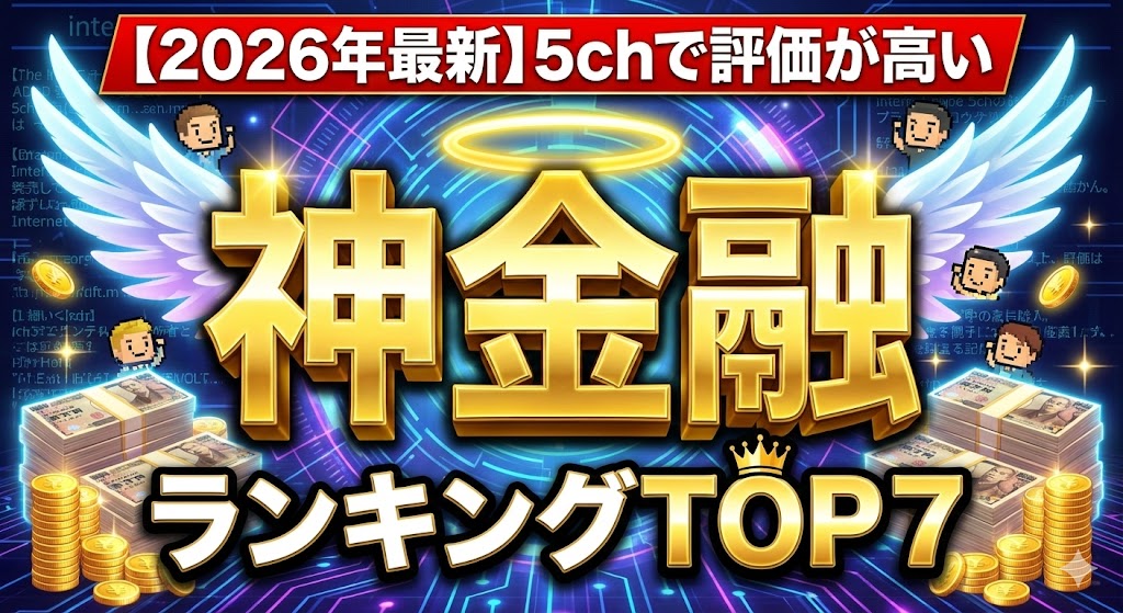 【2026年最新】5chで評価が高い「神金融」ランキングTOP7