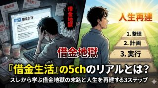『借金生活』の5chのリアルとは？スレから学ぶ借金地獄の末路と人生を再建する3ステップ
