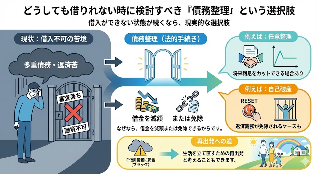 どうしても借りれない時に検討すべき「債務整理」という選択肢