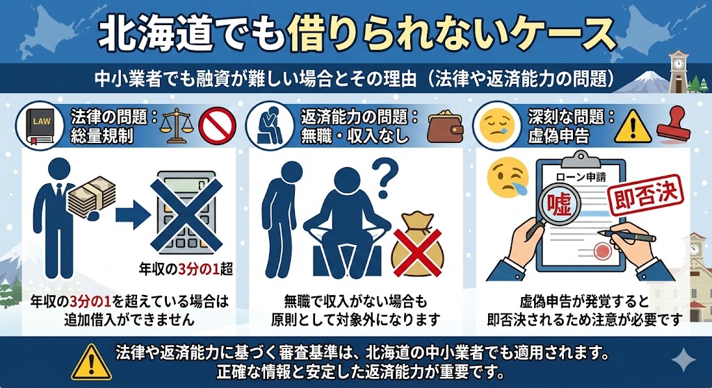 北海道でも借りられないケース