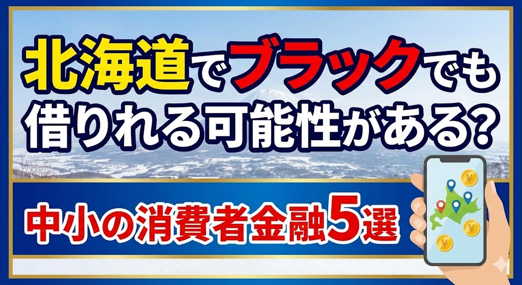 北海道でブラックでも借りれる可能性がある中小の消費者金融5選