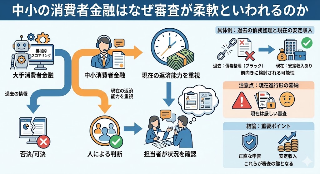 中小の消費者金融はなぜ審査が柔軟といわれるのか