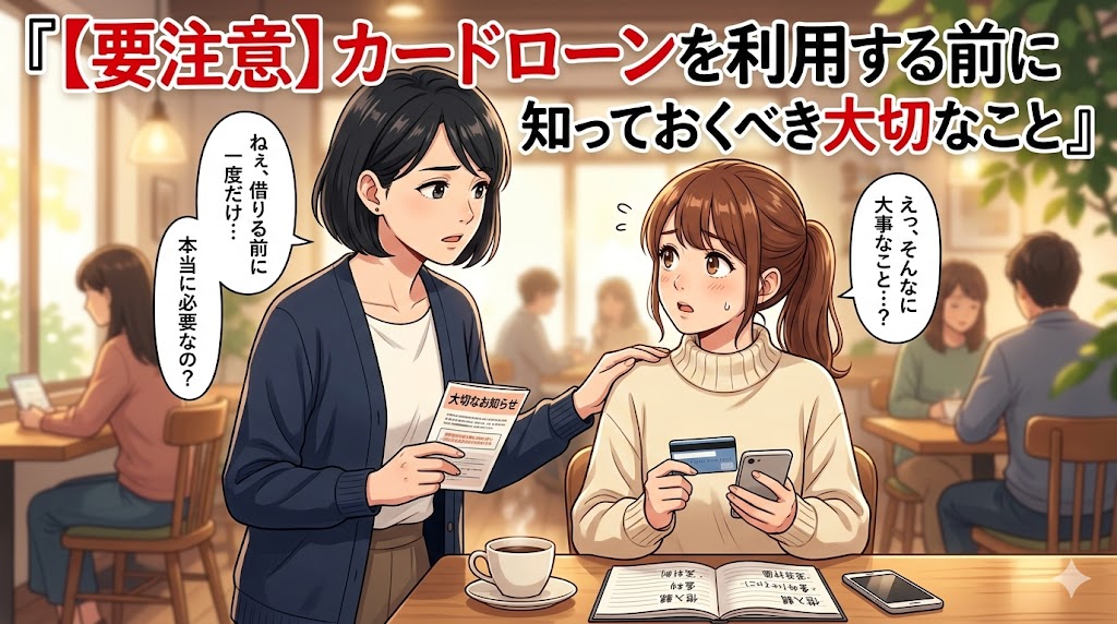 【要注意】カードローンを利用する前に知っておくべき大切なこと