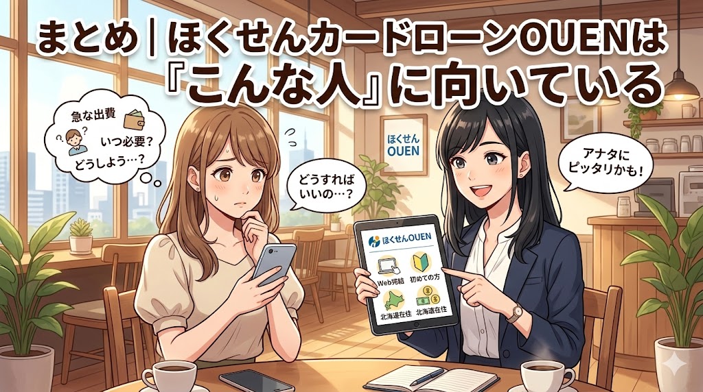 ほくせんカードローンOUENは「こんな人」に向いている