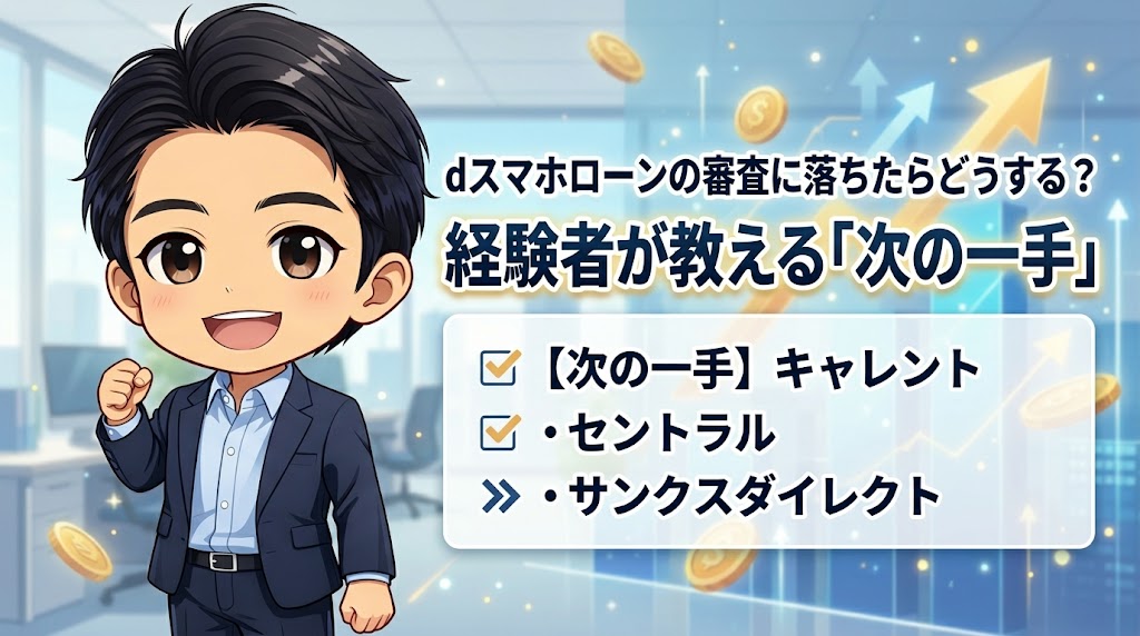 dスマホローンの審査に落ちたらどうする?経験者が教える「次の一手」