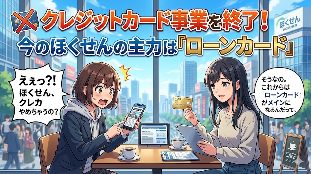 ほくせんは2022年にクレジットカード事業を終了！今のほくせんの主力は「ローンカード」