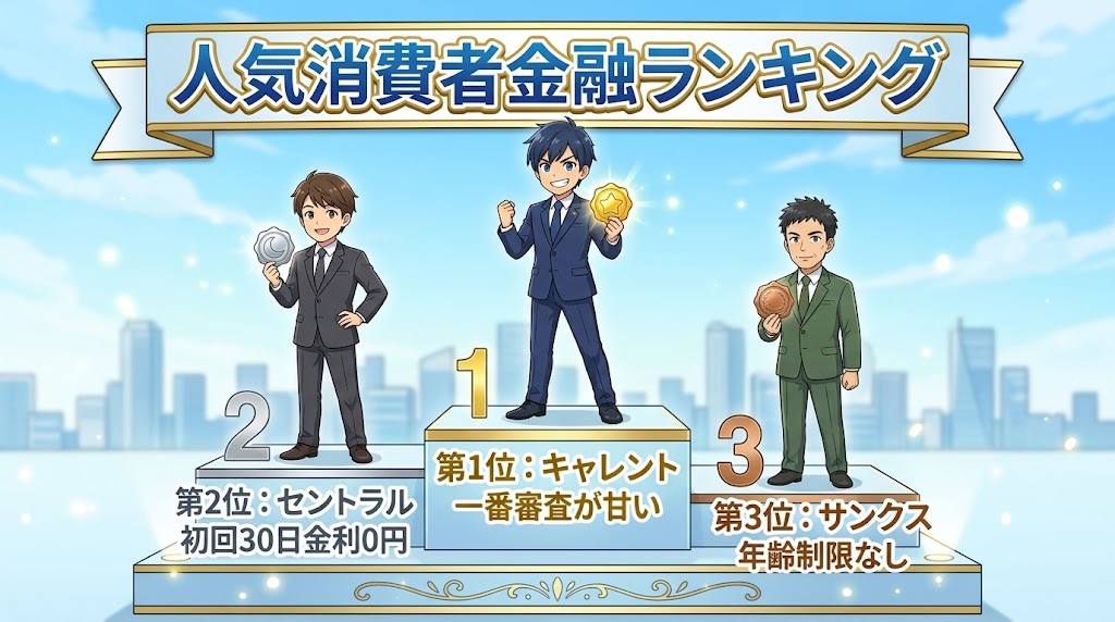 ブラックでも借りられる、おすすめの消費者金融はここだ