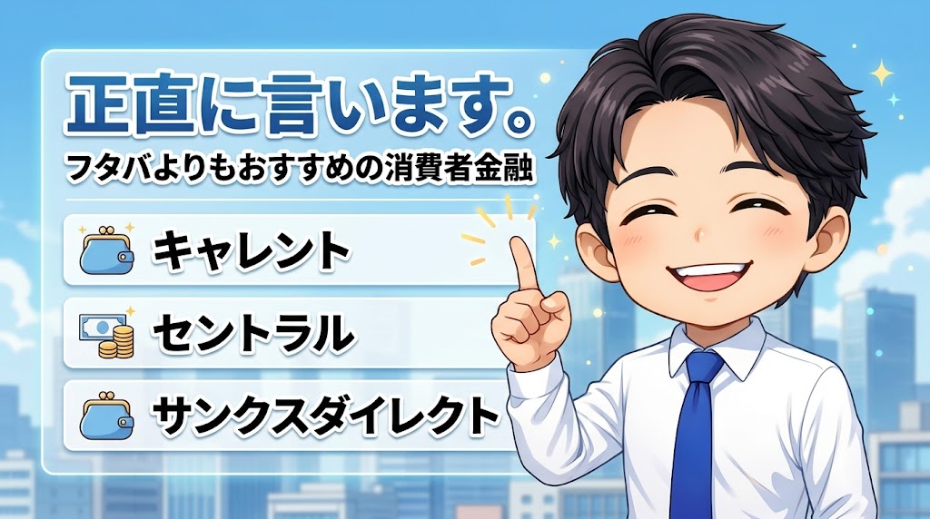 正直に言います。フタバよりもおすすめの消費者金融がある