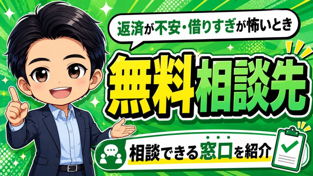 返済が不安・借りすぎが怖いときの無料相談先
